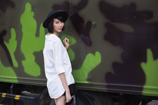 Cách chọn quần áo che thân hình cò hương của người mẫu gầy nhất Việt Nam - 1