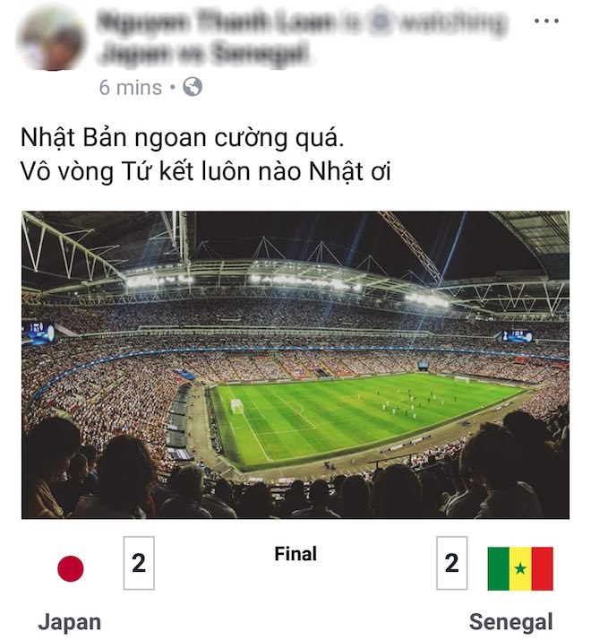Nhật chiến đấu quả cảm tại World Cup 2018, Facebooker Việt &#34;phát khóc&#34; - 1