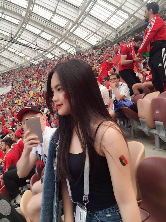 Cô gái Việt bất ngờ nổi tiếng vì sang tận Nga xem CR7 đá World Cup - 1