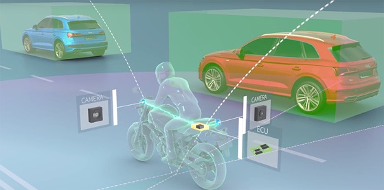 Công nghệ mới giúp tránh va chạm khi đi mô tô - 1