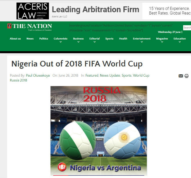 Argentina nghi án trọng tài: Báo Nigeria đòi 3 penalty, chê đội nhà dứt điểm kém - 1