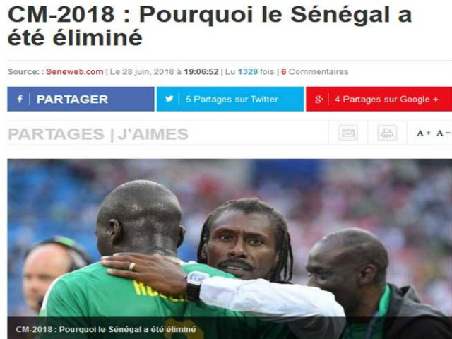 Toàn châu Phi văng khỏi World Cup: Báo Senegal đau đớn vì Fair-play