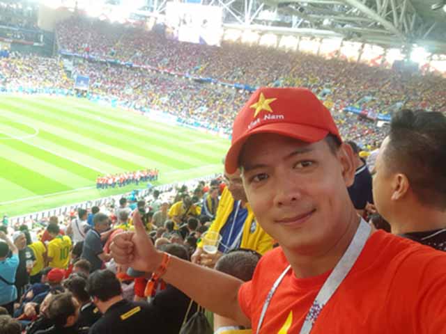 Đời sống Showbiz - Bình Minh gác công việc sang Nga cổ vũ cho tuyển Brazil