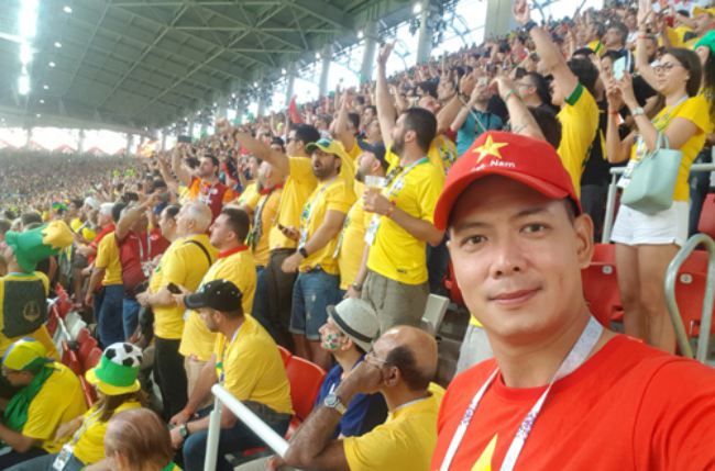 Bình Minh gác công việc sang Nga cổ vũ cho tuyển Brazil - 4