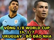 Bóng đá - World Cup, Uruguay – Bồ Đào Nha: &quot;Đồ tể&quot; Suarez chờ &quot;xử&quot; Ronaldo