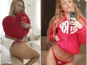 Ca nhạc - MTV - Nữ ca sỹ để lộ vòng 3 &quot;đẹp như vẽ&quot; với nội y đỏ rực lửa