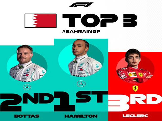 Đua xe F1, Bahrain GP 2019: Vận đen của đội đỏ và kết cục đầy bất ngờ