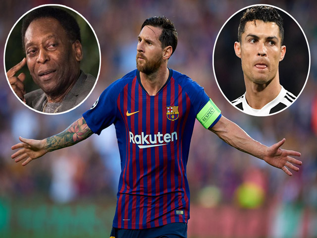 Vượt Ronaldo, Messi cần bao nhiêu bàn để hạ bệ ”Vua bóng đá” Pele?