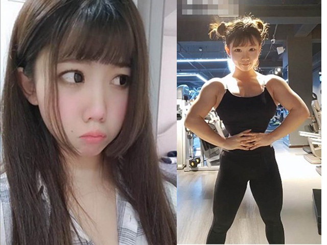 Bạn trẻ - Cuộc sống - Gái trẻ có gương mặt búp bê, thân hình cuồn cuộn cơ bắp lực sỹ