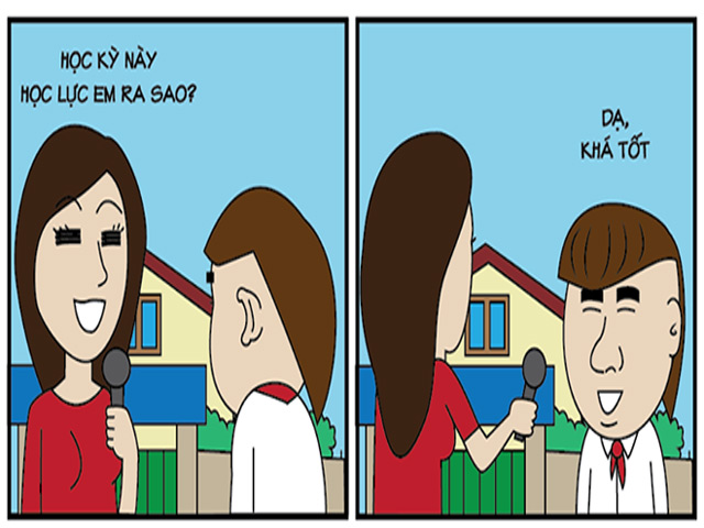 Tranh vui - "Choáng" với ước mơ của học sinh thời bấy giờ