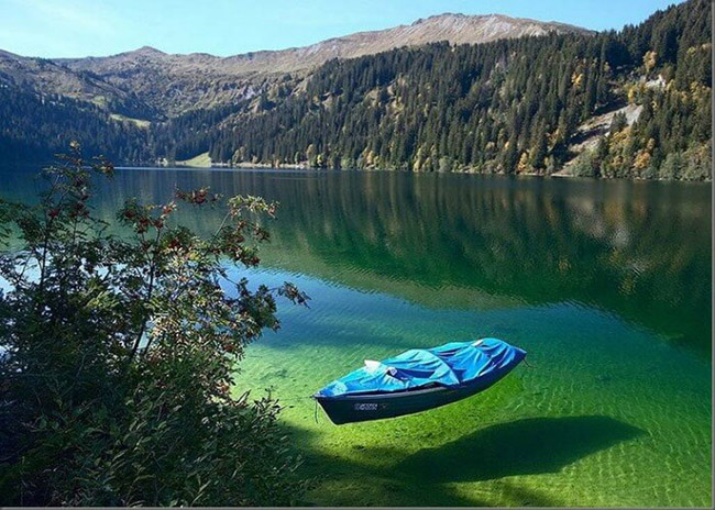Công viên quốc gia Nelson Lakes: Có một hồ nước xanh thú vị tại Công viên quốc gia Nelson Lakes. Nước tại hồ trong đến mức bạn có thể nhìn thấy mọi thứ dưới đáy hồ.