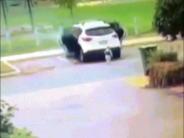 Phi thường - kỳ quặc - Mẹ vừa kéo được hai con ra ngoài thì ô tô phát nổ