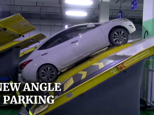 Media - Độc đáo: Bãi đỗ xe nghiêng 30 độ giúp tăng số lượng xe lên gần gấp đôi ở TQ