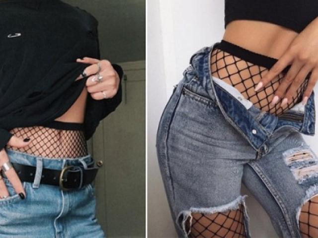 Truyện cười - Thắc mắc về tất lưới của chị em