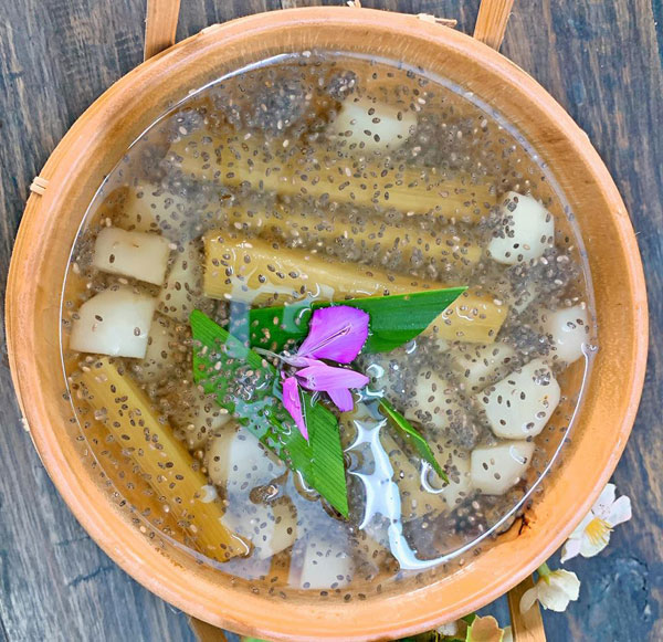 Cách nấu nước mía lau củ năng hạt chia đường phèn giải khát ngày hè - 3