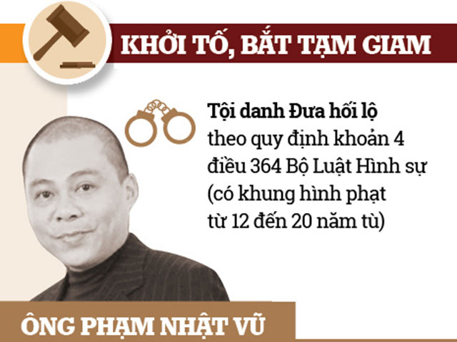 Tin tức trong ngày - Infographic ông Phạm Nhật Vũ và các cựu quan chức bị khởi tố vụ AVG