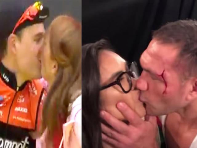 Thể thao - Nữ phóng viên bất ngờ bị tay đua "khóa môi": Cái kết ngã ngửa