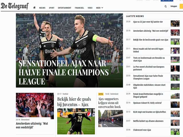Juventus bị loại sốc Cúp C1: Báo chí choáng ngợp vì Ajax, tiếc nuối Ronaldo