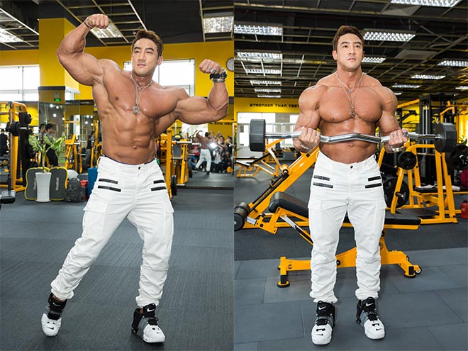 “Quái vật thể hình Hàn Quốc” đến TP.HCM khoe cơ bắp siêu “khủng” - 1