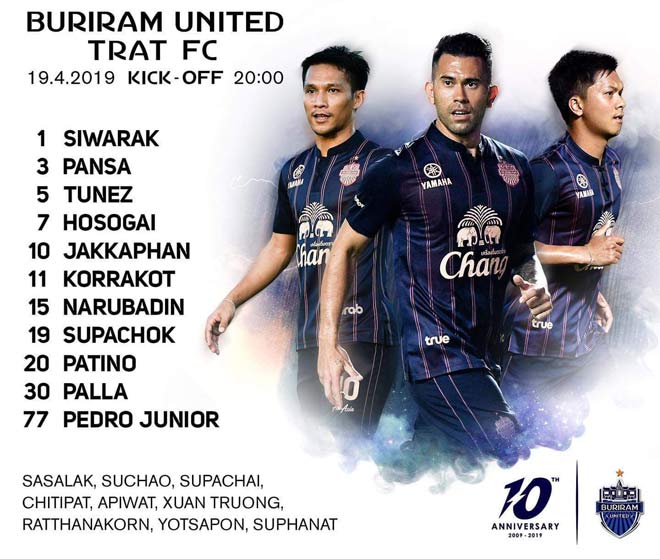 Buriram United - Trat FC: SAO số 1 U23 Thái Lan giải cứu đội Xuân Trường - 1