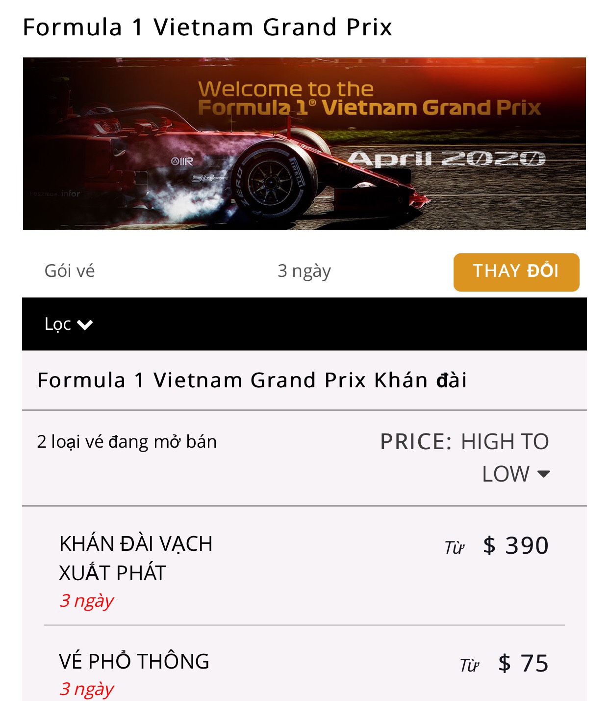 Xem đua xe F1 ở Hà Nội, khán giả phải bỏ bao nhiêu tiền? - 2