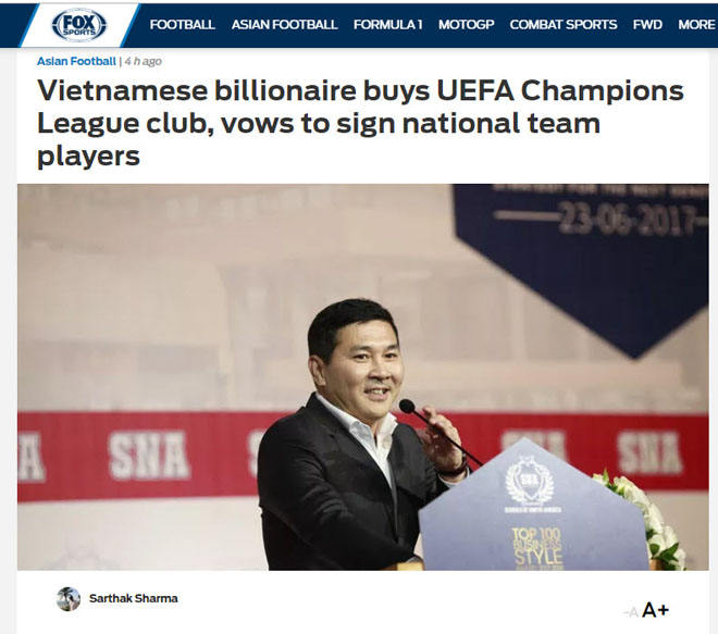 Tỷ phú Việt mua CLB dự cúp C1: Báo châu Á mơ Công Phượng đấu Ronaldo, Messi - 1