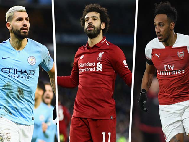 Bóng đá - Tin HOT bóng đá tối 25/4: Aubameyang tự tin đánh bại Aguero và Salah