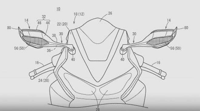 Honda CBR1000RR thế hệ mới sẽ trang bị công nghệ cánh gió cho gương chiếu hậu - 2