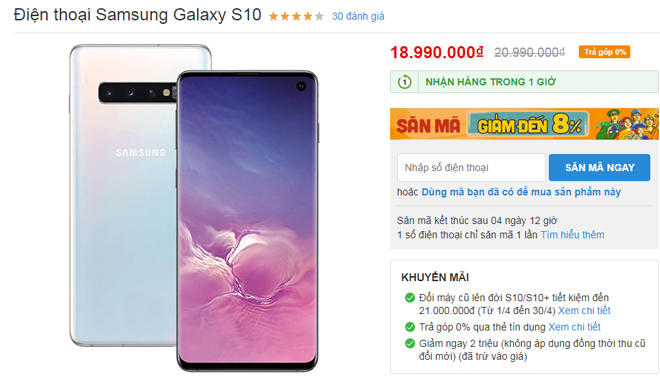 Top smartphone giảm giá “sốc” từ 2-5 triệu đồng dịp lễ 30/04 - 1