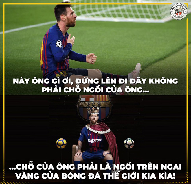 Ảnh chế: &#34;Nhấn chìm&#34; Liverpool, Messi khiến cả thế giới ngả mũ thán phục - 1