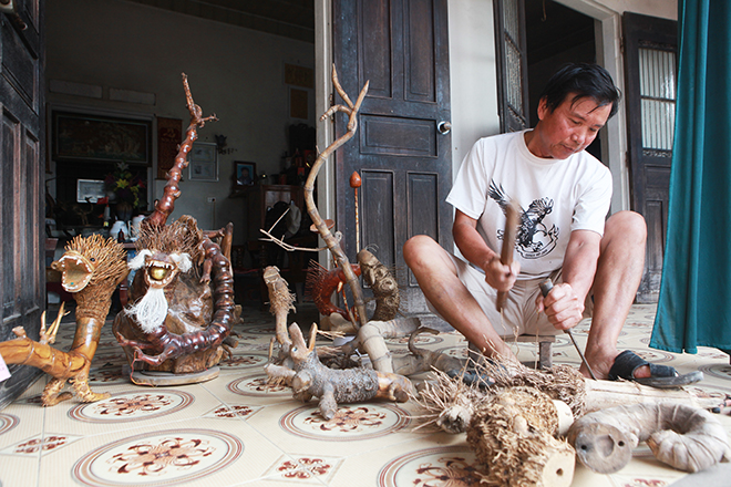 Ngắm Long, Ly, Quy, Phượng làm bằng tre của lão nông Hà Nội - 3