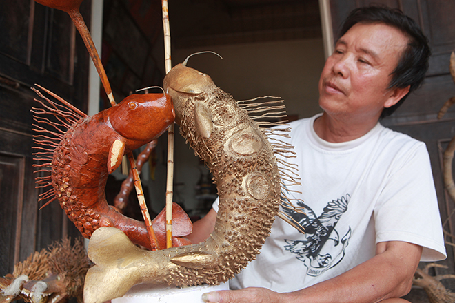 Ngắm Long, Ly, Quy, Phượng làm bằng tre của lão nông Hà Nội - 6