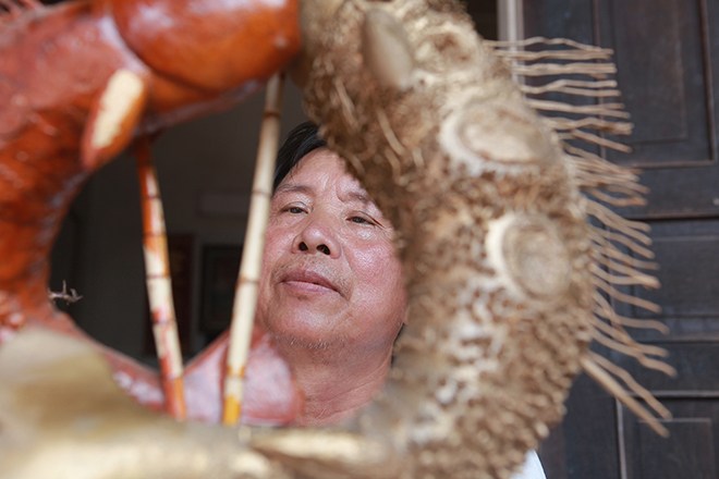 Ngắm Long, Ly, Quy, Phượng làm bằng tre của lão nông Hà Nội - 4