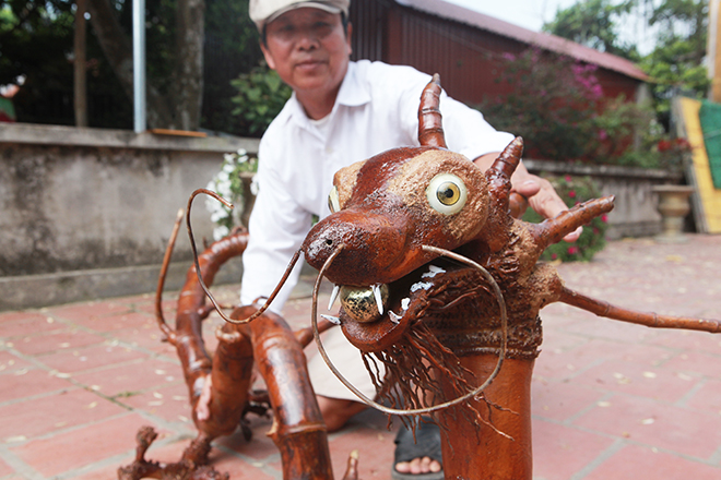 Ngắm Long, Ly, Quy, Phượng làm bằng tre của lão nông Hà Nội - 8