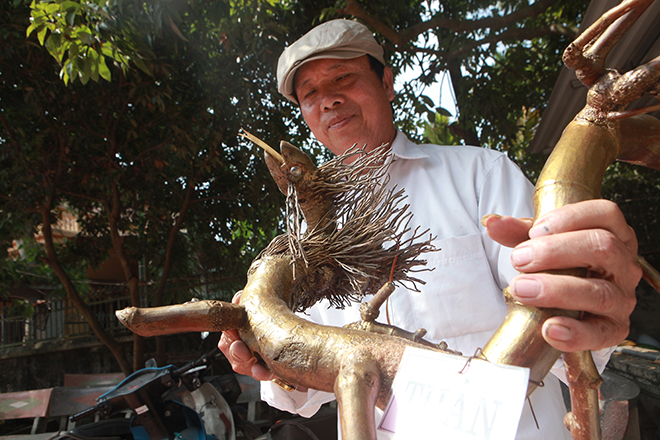 Ngắm Long, Ly, Quy, Phượng làm bằng tre của lão nông Hà Nội - 13