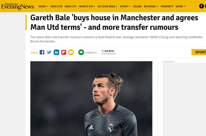 &#34;Bom tấn&#34; MU: Gareth Bale mua nhà ở Manchester, đồng ý điều khoản cá nhân - 1