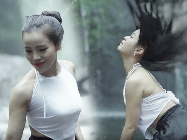 Ca nhạc - MTV - Quán quân Sao mai Sèn Hoàng Mỹ Lam khoe lưng trần nuột nà