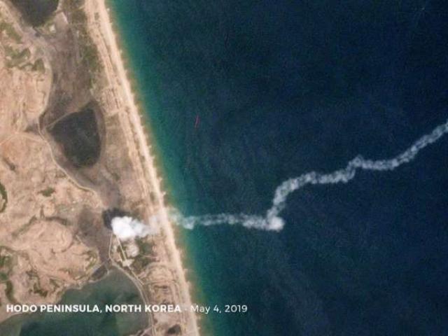 Thế giới - Hình ảnh rõ nét nhất về vụ thử tên lửa mới của Triều Tiên