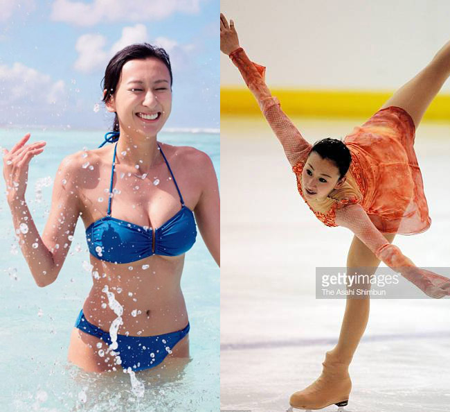 1. Mai Asada (chị gái vận động viên trượt băng nghệ thuật nổi tiếng Mao Asada) từ bỏ bộ môn trượt băng nghệ thuật vì khuôn ngực quá khổ.