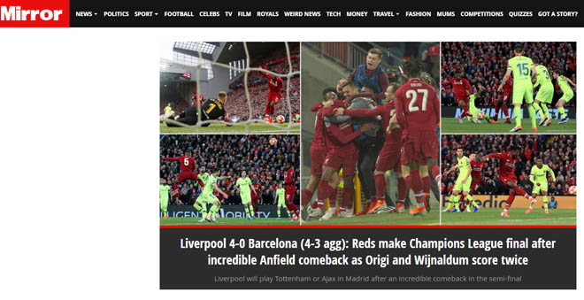 Liverpool gây sốc Barca cúp C1: Báo Anh choáng, khó tin như kì tích Istanbul - 7