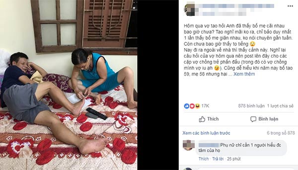 Cặp đôi U60 tỉ mẩn cắt móng chân cho nhau và loạt chuyện tình già khiến giới trẻ thổn thức - 1