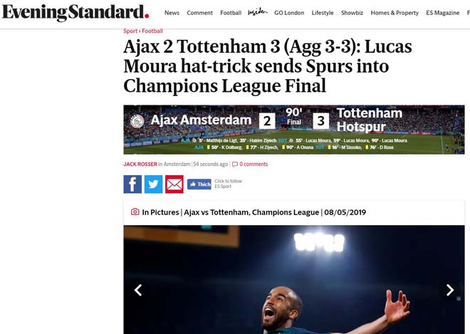 Tottenham vào chung kết Cúp C1: Báo Anh gọi là đêm châu Âu vĩ đại nhất - 4