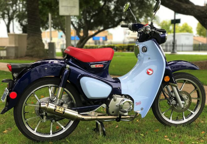 Quá đẹp huyền thoại Super Cub bản đua, âm thanh pô cực chất - 7