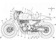 Thế giới xe - Lộ hình ảnh bằng sáng chế mẫu xe cafe racer mới của Honda