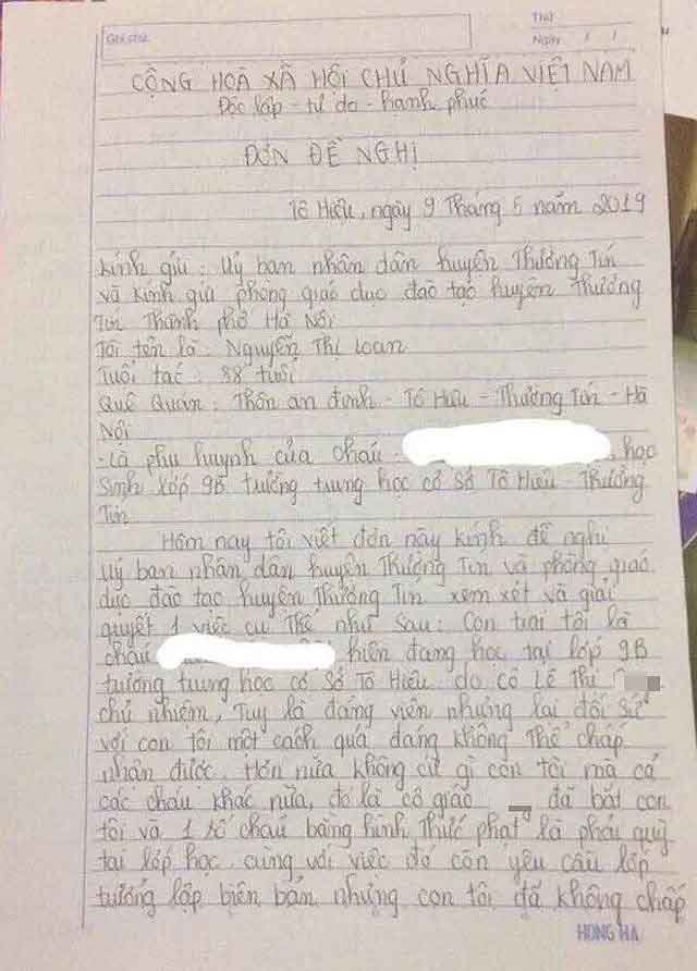 Bị tố bắt học sinh quỳ gối ngay trong lớp học: Cô giáo lên tiếng - 2