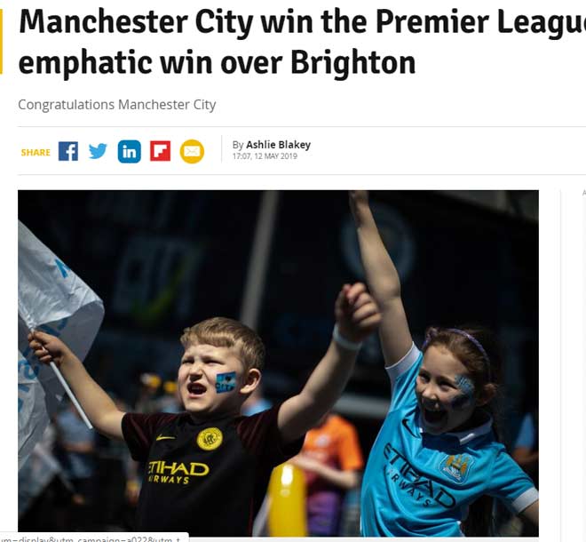 Man City vô địch: Báo Anh tung hô &#34;nhà vua&#34;, tiếc cho Liverpool – Klopp - 2
