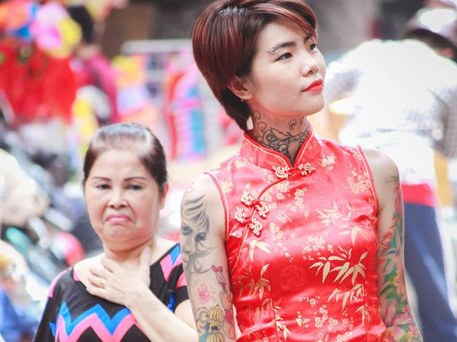 Làm đẹp - Nữ thợ xăm gốc Hưng Yên nhận vô số lời xì xào thô tục vì "dính mực" toàn thân