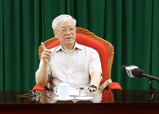 Tổng Bí thư, Chủ tịch nước Nguyễn Phú Trọng chủ trì họp lãnh đạo chủ chốt - 1