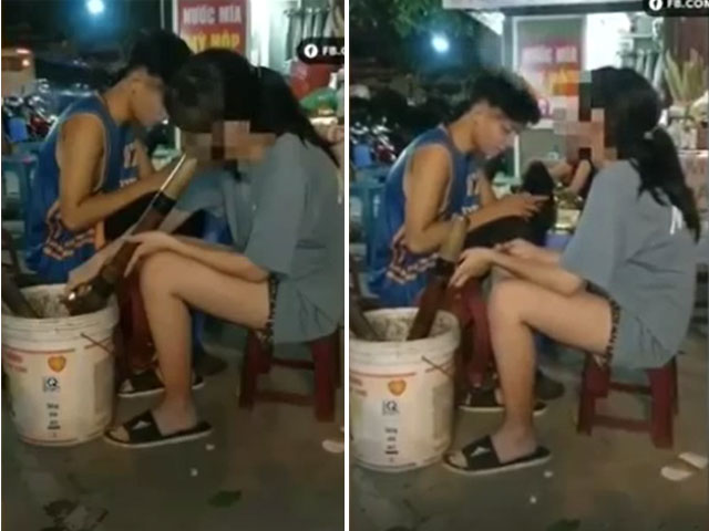 Bạn trẻ - Cuộc sống - Gái trẻ hút thuốc lào "cực ngầu" khiến dân mạng xôn xao