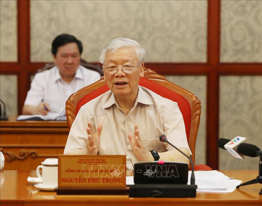 Tổng Bí thư, Chủ tịch nước Nguyễn Phú Trọng chủ trì họp Bộ Chính trị - 1